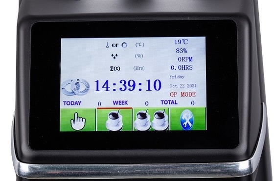 1500rpm टच स्क्रीन कॉफी ग्राइंडर तापमान मॉनिटरिंग डिस्प्ले कॉफी मिल ग्राइंडर